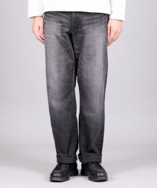 J514 14oz Black Loose Selvedge Jeans (Aging Wash)