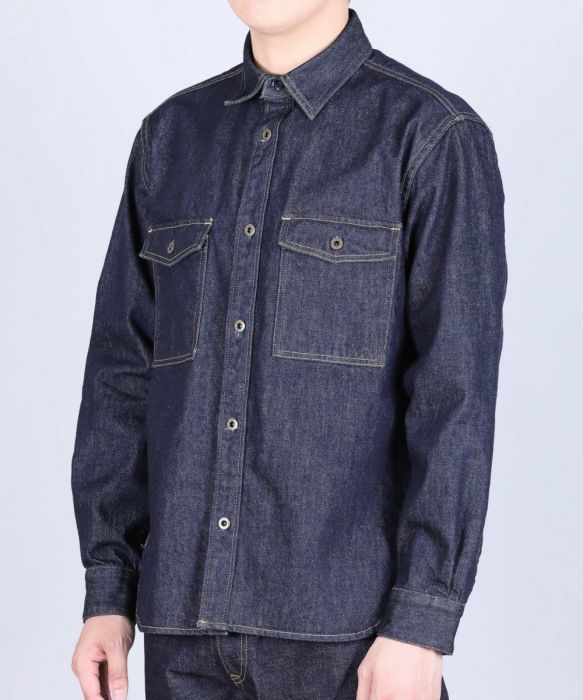 ほぼ未使用 BLUE BLUE【定価約4万円】極厚メルトンCPOシャツジャケット ≪ほぼ未使用≫BLUE BLUE【定価4】極厚メルトンCPOシャツジャケット