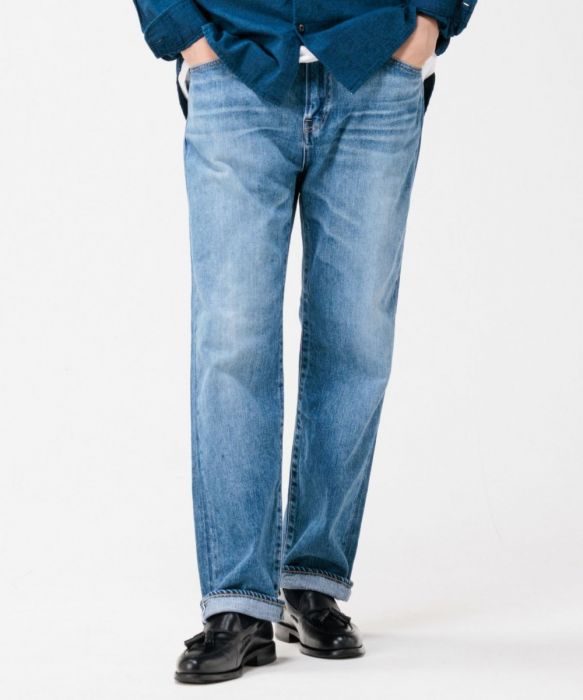 11oz Denim Blue Selvedge - Wide Jeans (M01 Aging Wash)
