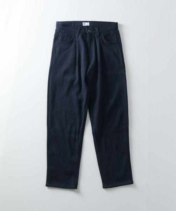 JBJE15003A Sashiko Wide Tapered Pants