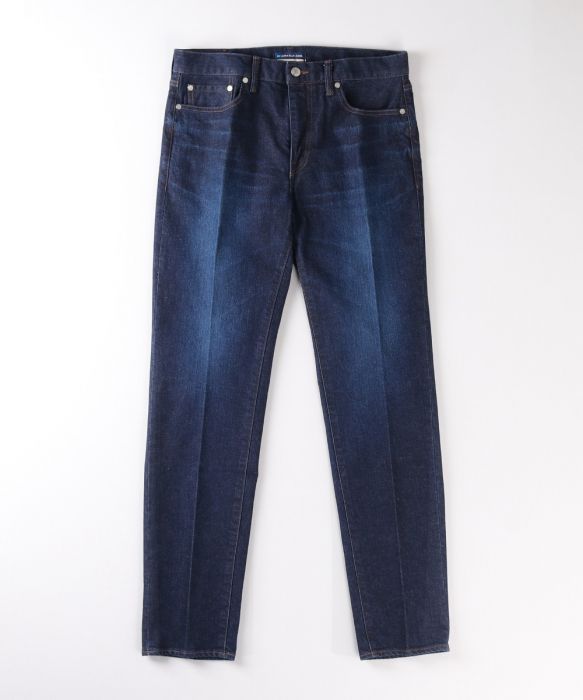 Custom Fit Slim 12oz Stretch Denim Jeans (Dark Indigo) Custom Fit Slim 12oz Stretch Denim Jeans (Dark Indigo)