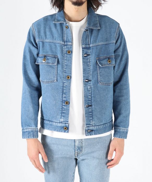 贈り物 Knit-like-denim jacket-LID ジャケット・アウター