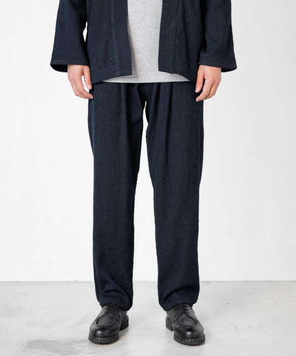 BELTLESS WIDE TAPERED TROUSERS - パンツ