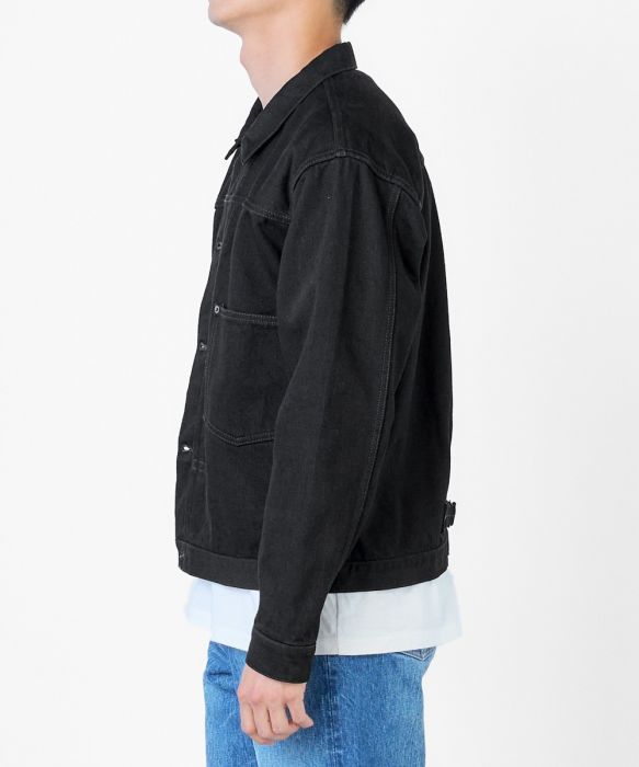 JBOT11033A-14oz-Classic-Black Denim Jacket