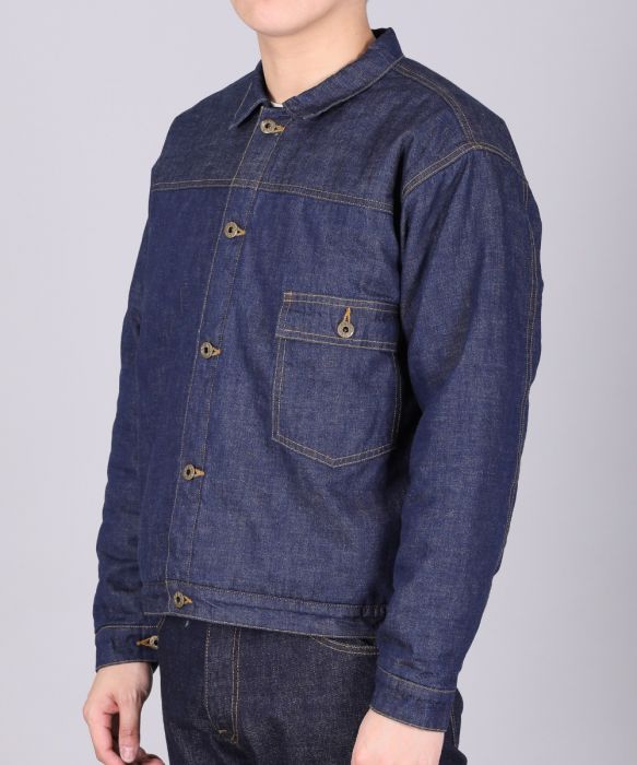 Padded jeans jacket shop