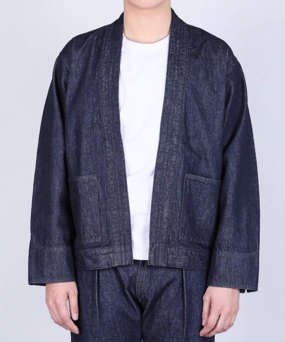 10oz デニム　haoriジャケット 10oz デニム haori ジャケット 1701JK003241を使った人気