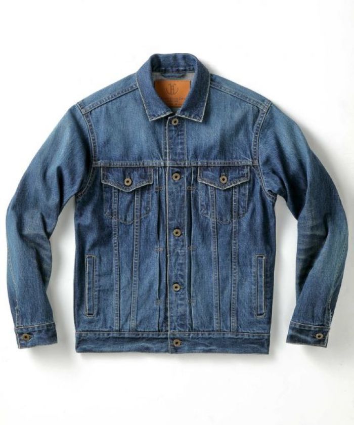 J38630J01 13.5oz Cote d'Ivoire Cotton Selvedge (Faded) Jacket