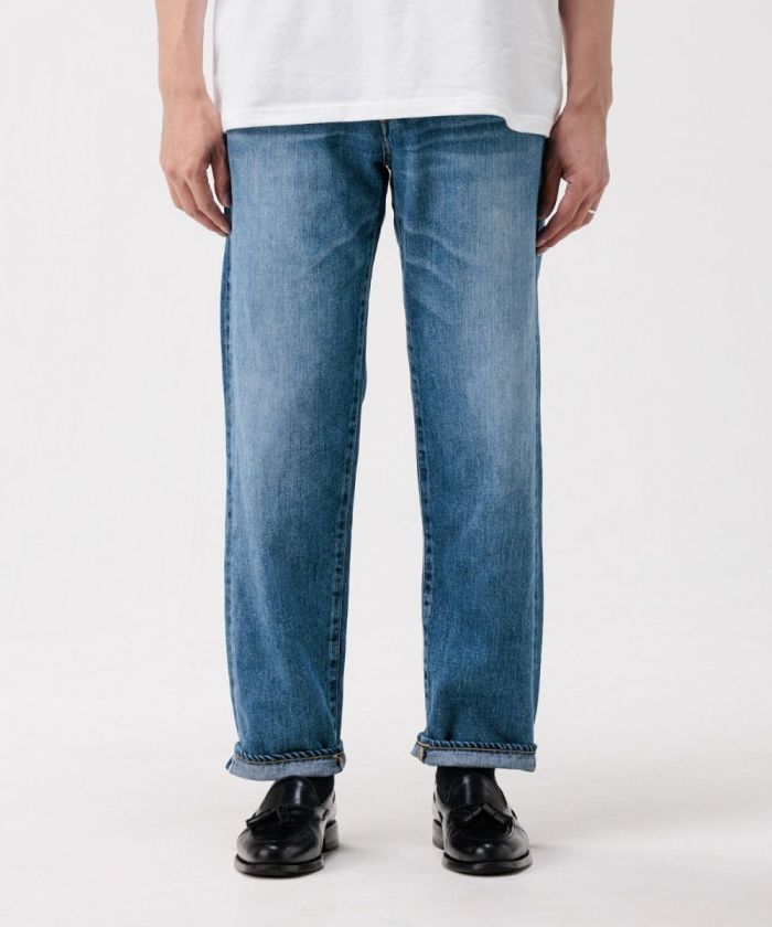 11oz Denim Blue Selvedge - Straight Jeans (M01 Aging Wash)