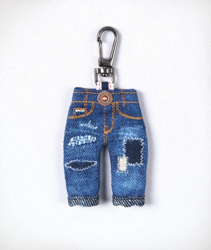 J81101R03 Key Ring Denim