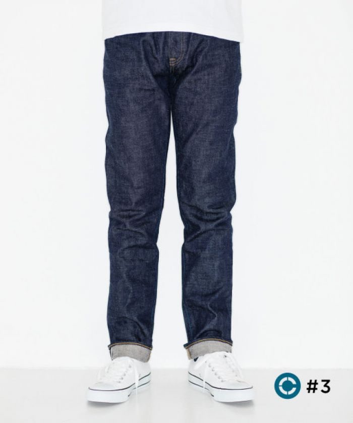 J305 CIRCLE Straight 12.5oz Stretch Selvedge Jeans