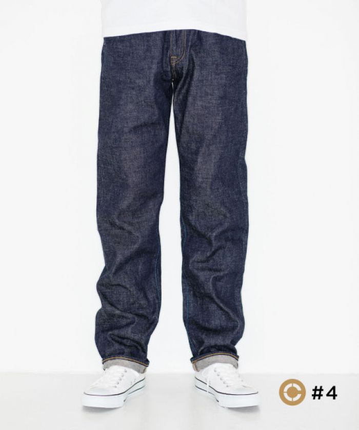 J466 CIRCLE Classic Straight 16.5oz Côte d'Ivoire Cotton Vintage Selvedge Jeans