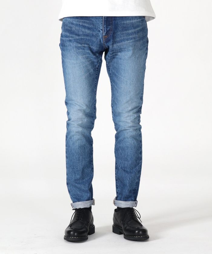 J201_MID 14.8oz US Cotton Tapered Selvedge Jeans (Aging Wash)