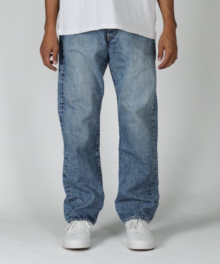 J501_LID 14.8oz US Cotton Loose Selvedge Jeans (Aging Wash)