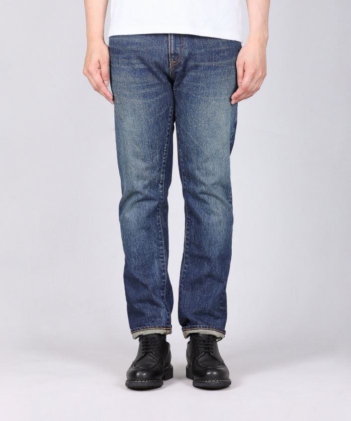 J301(D01) 14.8oz US Cotton Straight Selvedge Jeans (Aging Wash)