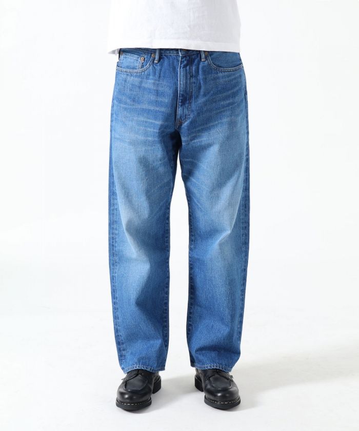 J504_MID 12.5oz Africa Cotton Loose Selvedge Jeans (Aging Wash)