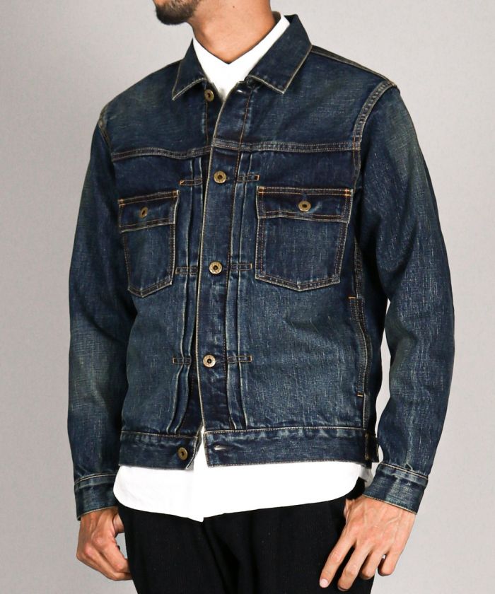 14.8oz Type2 Denim Jacket - D01 (Aging Wash)