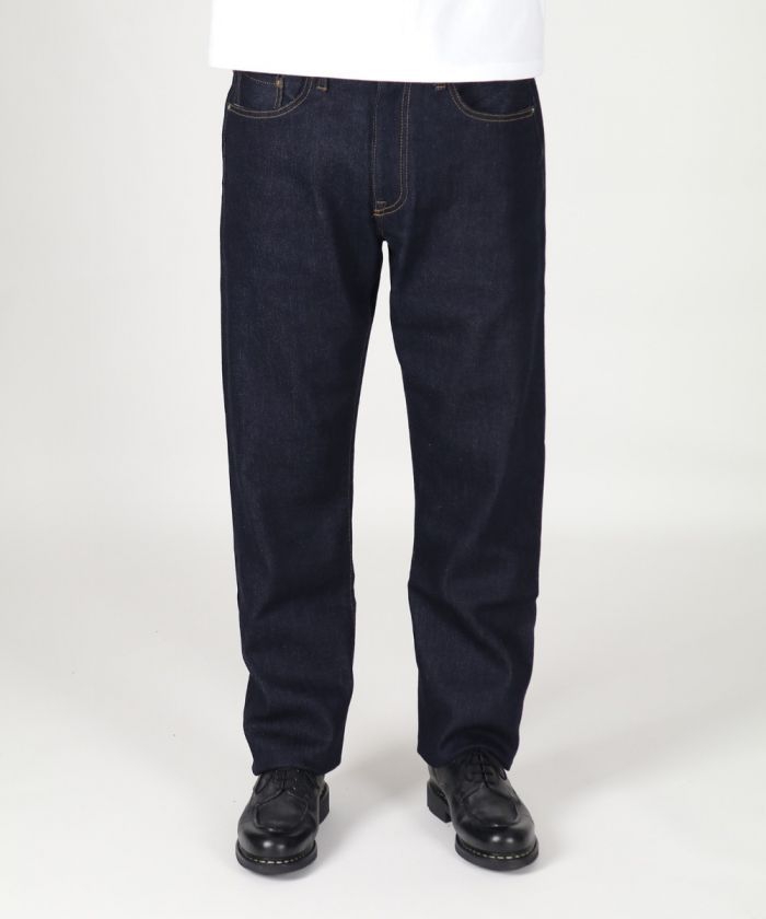 Knit-like Denim Classic Straight Jeans