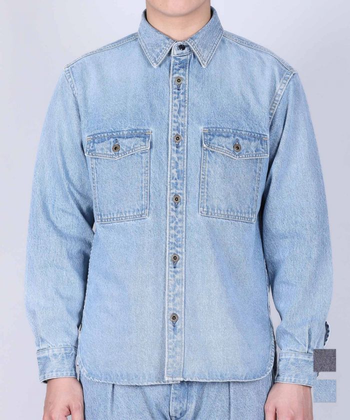13oz Denim CPO Shirt - Fade Wash