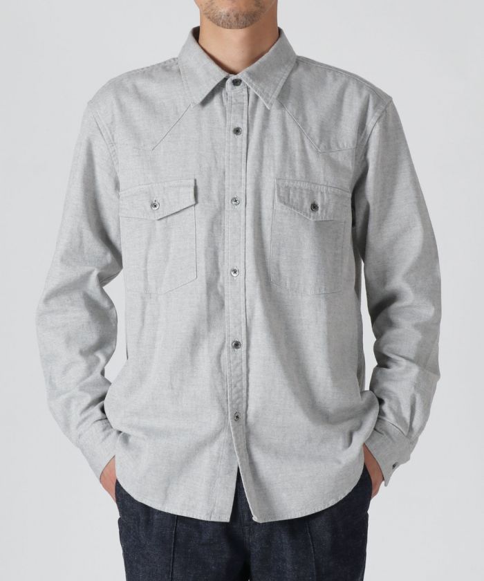 Gray Denim Western Shirt
