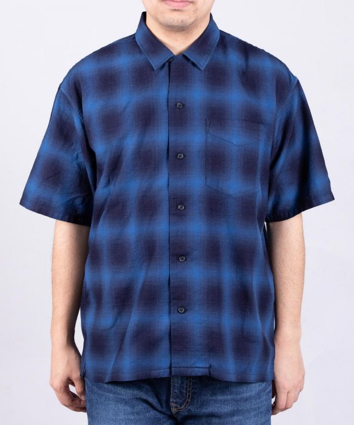 Indigo Check Short Sleeve Shirt