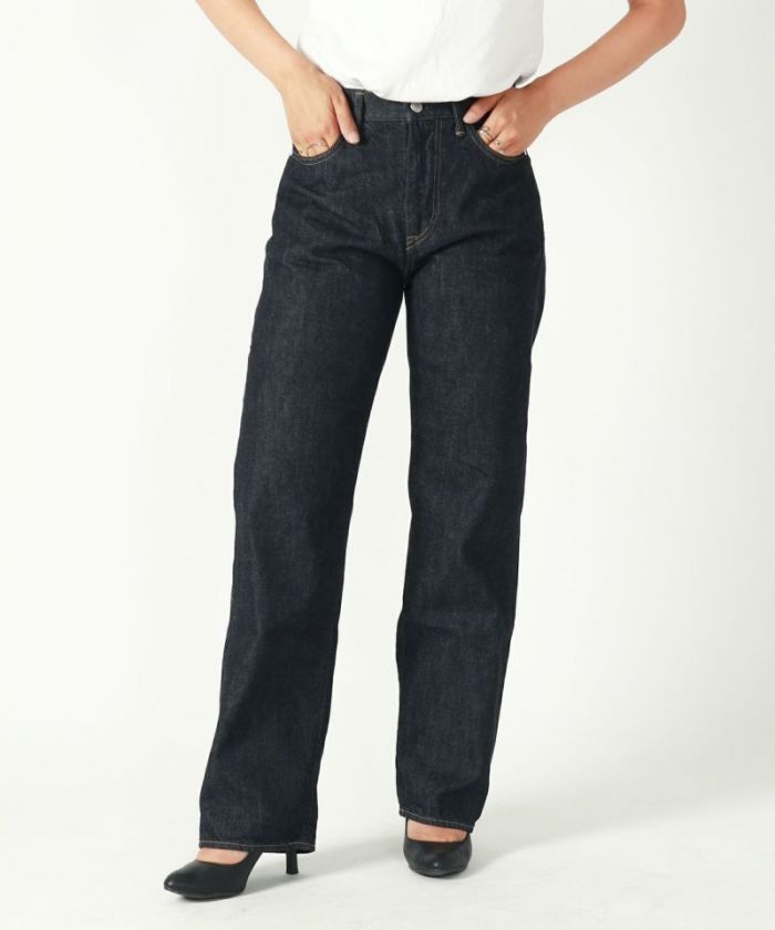 UP120301 【Jade】Women's 12oz Selvedge Straight Jeans