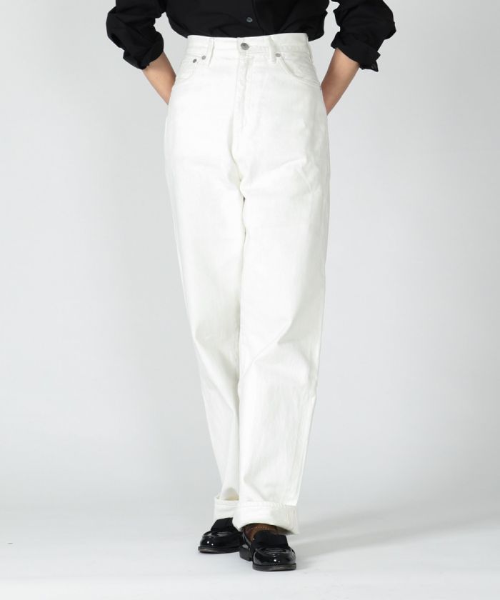 UP128101【Bardot】Women's 12oz Selvedge High-rise Straight Jeans
