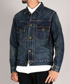 14.8oz Type2 Denim Jacket - D01 (Aging Wash)