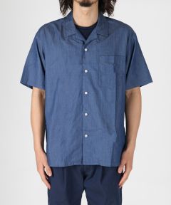 3oz-Denim-Open-Collar-Shirt