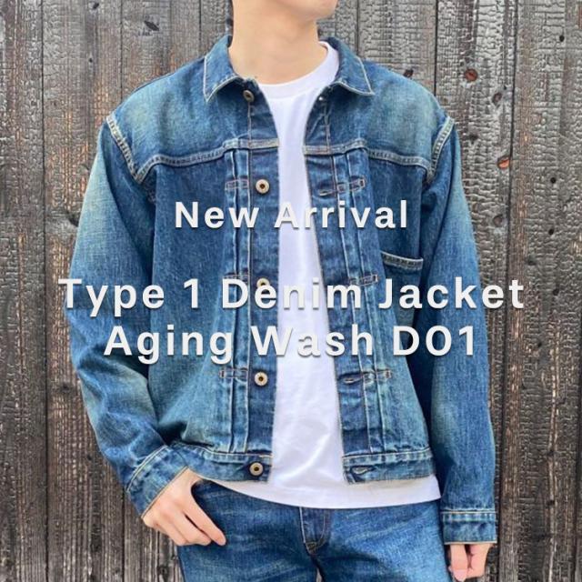 New Arrival: Type 1 Denim Jacket in Aging Wash D01