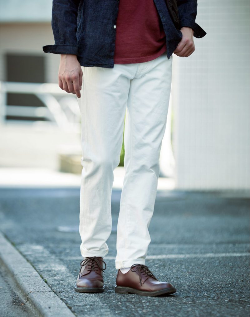 White sales selvedge jeans