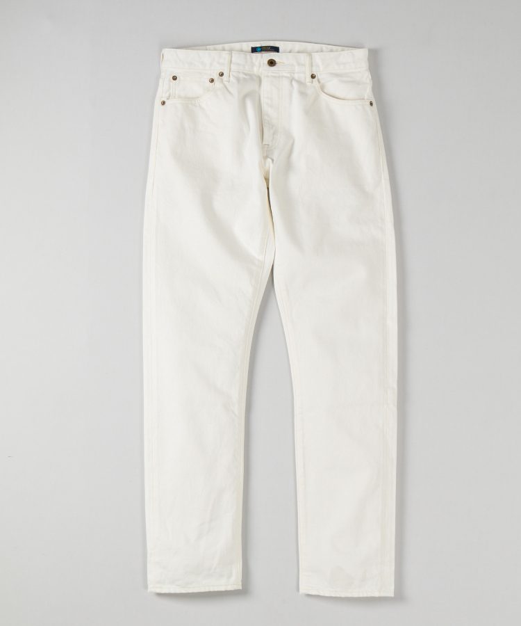 Ivory Wide Leg High-Rise Jeans