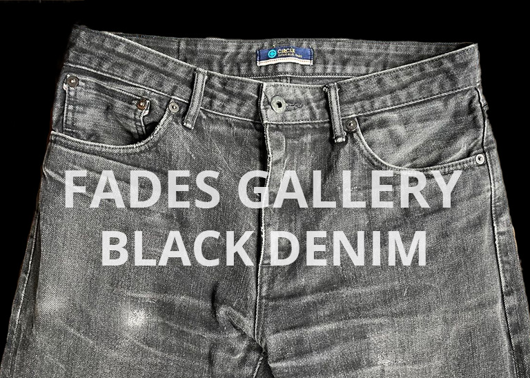 FADES GALLERY: 14oz Black Straight Selvedge Jeans